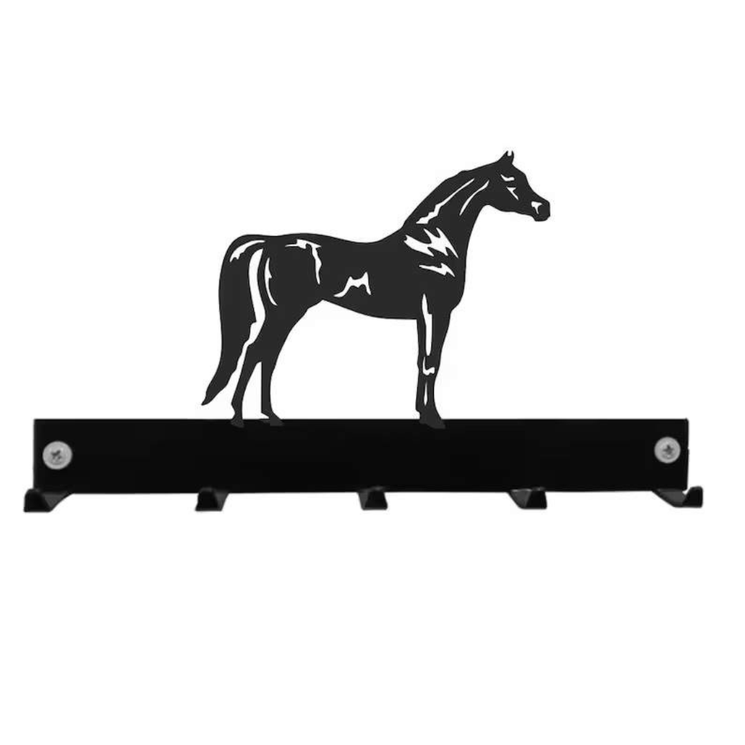 American Modern 5 Hooks Horse Design Hanging Wall Mounted Metal Storage Hook For Home Accessories Decoration For Bags Keys Hats