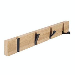 Manufacture Hot-selling Wall Mounted Solid Wood Retractable Coat Hooks for Living Room Bed Room and Entryway