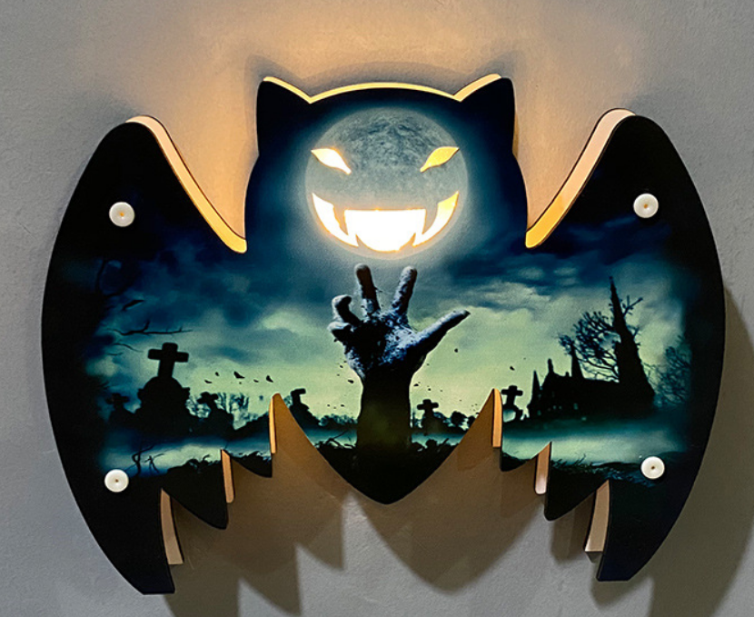 Halloween Wall Hanging LED Lights for Spooky and Festive Halloween Holiday Decoration Party Supplies