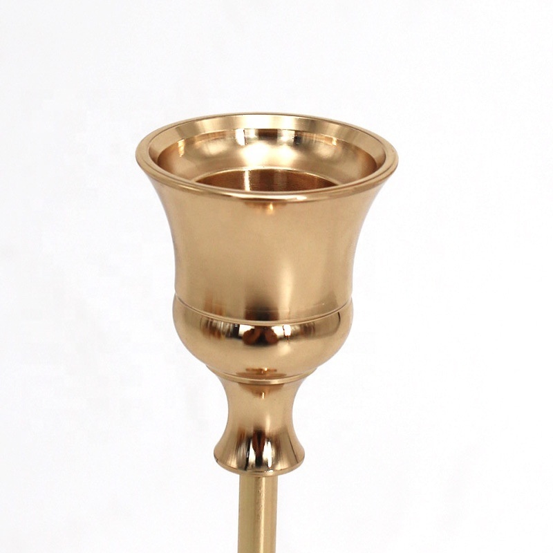 Candlesticks Holder Metal Candle Stand Nordic Set Gold for Home and Wedding Decoration