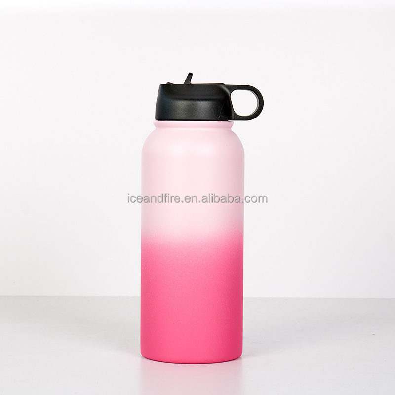 Custom 12 oz-16 oz-18 oz-22 oz-25 oz-32 oz-40 oz-64 oz-128 oz Water Bottle  Mug Sport Thermos Flask Stainless Steel Water Bottle