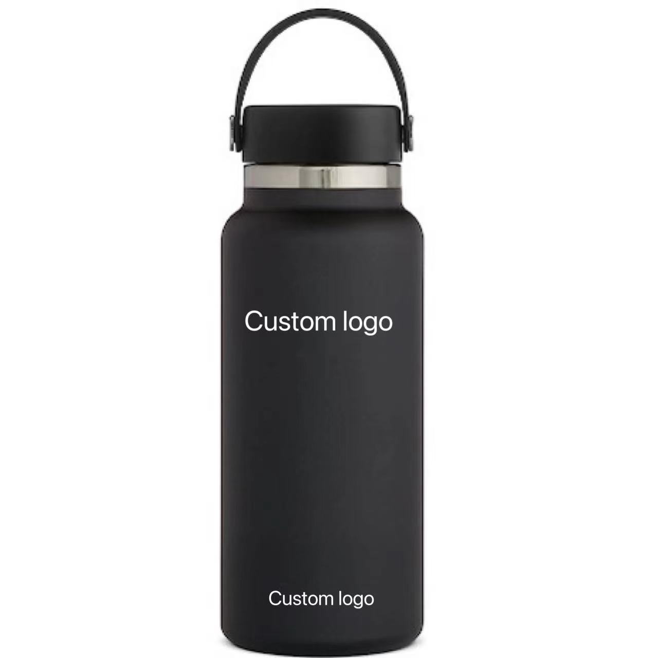 Custom 12 oz-16 oz-18 oz-22 oz-25 oz-32 oz-40 oz-64 oz-128 oz Water Bottle  Mug Sport Thermos Flask Stainless Steel Water Bottle