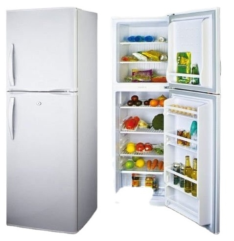 210L 7.4 Cu.Ft Factory Direct Low Noise Kitchen Appliance 2 Door Refrigerator With Lock