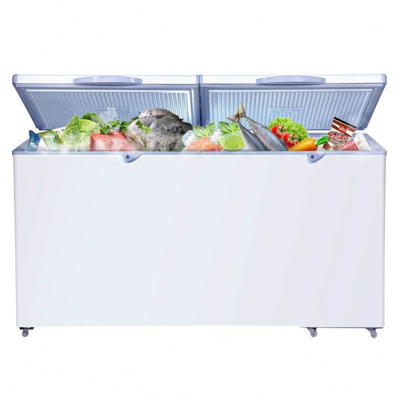 420L Best Price Top Open Solid Door Top Open Chest Freezers Deep With Lock