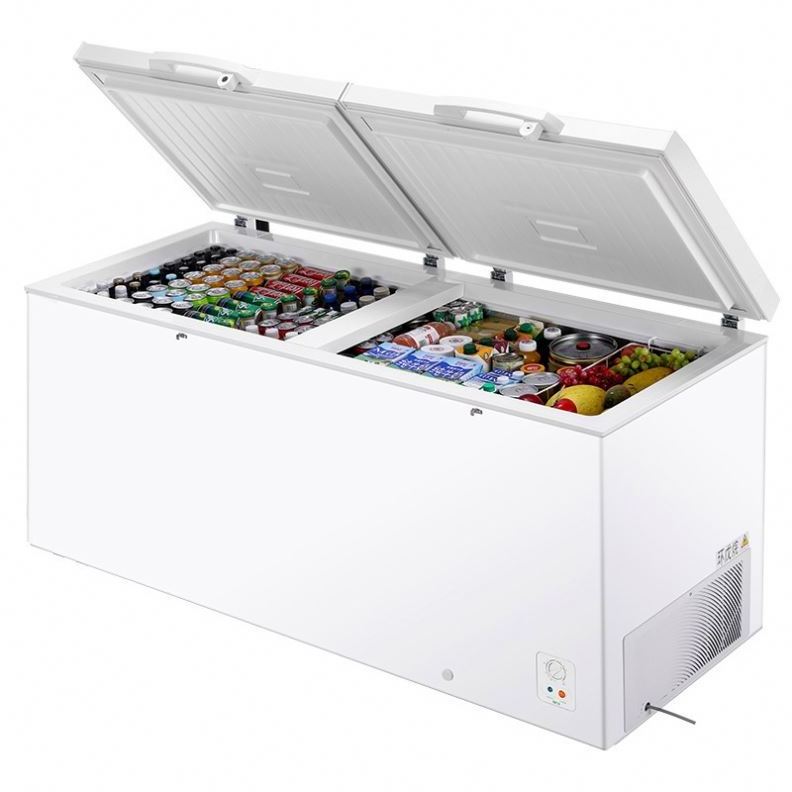 420L Best Price Top Open Solid Door Top Open Chest Freezers Deep With Lock