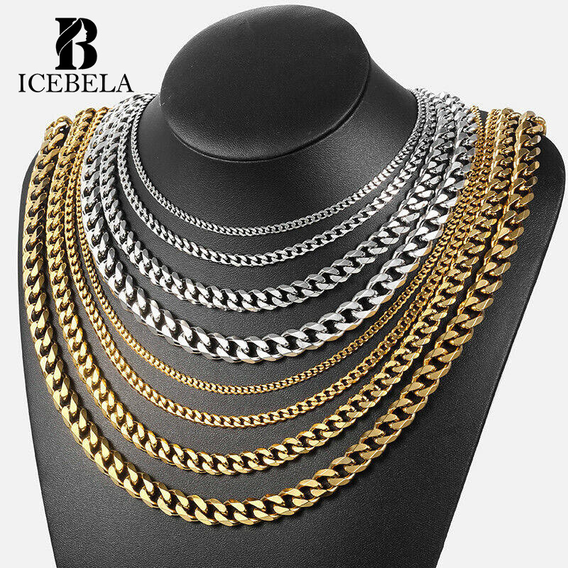 Custom 925 Silver Cuban Link Chain plata 925 al por mayo Fine Jewelry Necklace Hiphop Miami Italian 18K Gold Chain For Men Women