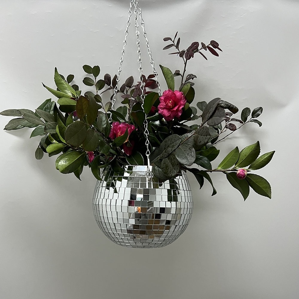 ICEBLUE HD Home Hanging Disco Ball Planter 8