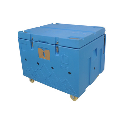 Cryogenic storage transport container with wheels commercial Dry ice storage container cooler box