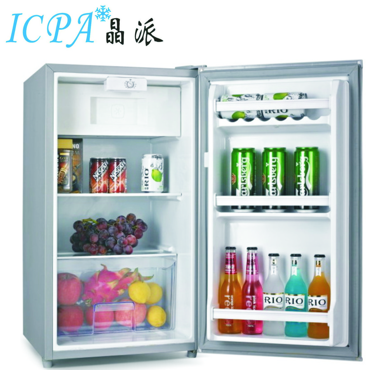 BC-90 Mini Fridge AC100V-115V-127V-220V-240V Compressor 90 Liter table-top Refrigerator Hotel