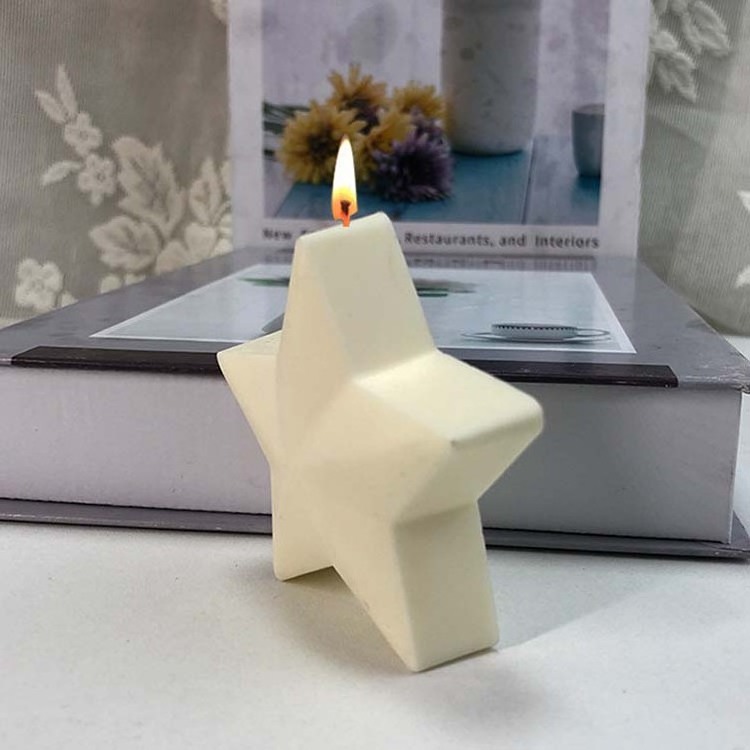 New Arrival Private Label Luxury Five Pointed Star Soy Wax Beeswax Candles Scented