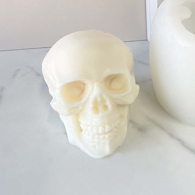 Novelty Custom Halloween Easter Cool Human Skulled Gothic Scented Candles For Halloween