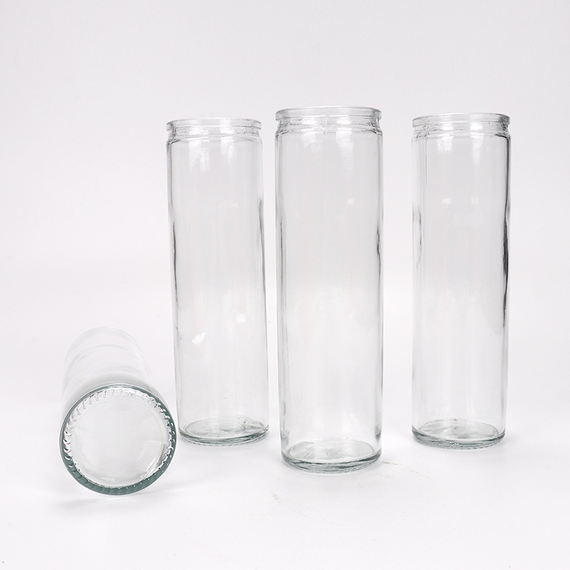 Wholesale Cheap Empty Clear Glass Candle Jars For Church Candle