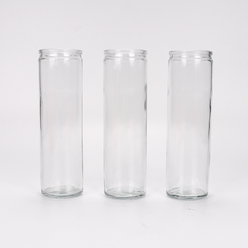 Wholesale Cheap Empty Clear Glass Candle Jars For Church Candle