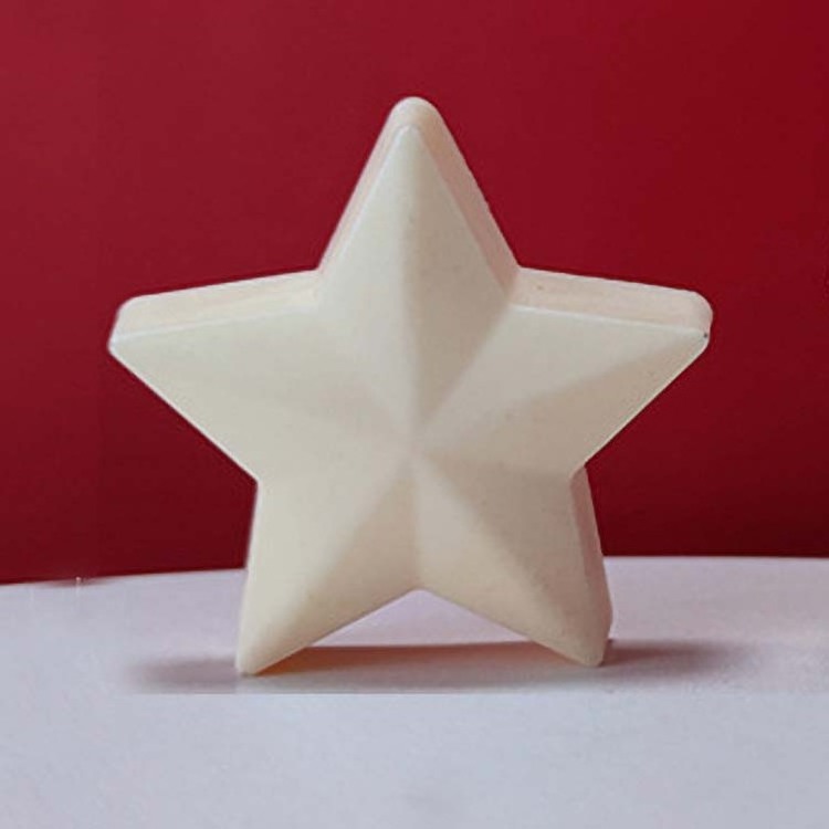 New Arrival Private Label Luxury Five Pointed Star Soy Wax Beeswax Candles Scented