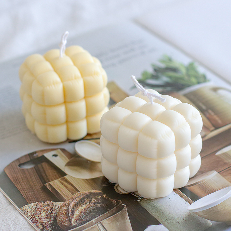 Modern Design Home Decoration Crafts Bee Wax Soy Scented Candles  Bubble Cube Candles