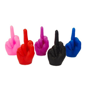 New Design Middle Finger Funk Hand Shape Beeswax Soy Wax Scented Candles