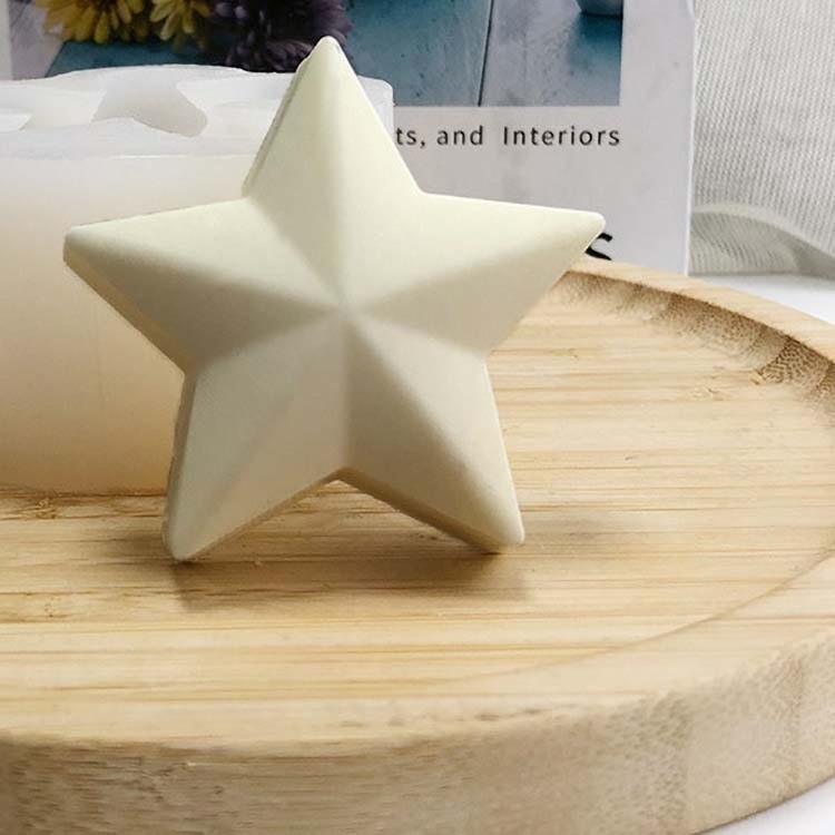 New Arrival Private Label Luxury Five Pointed Star Soy Wax Beeswax Candles Scented