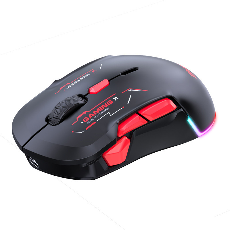 Wholesale LAPTOP Deluxe Left Hands Mouse 20G Acceleration  Deluxe 10D RGB Gamer Mice Computer Mouse