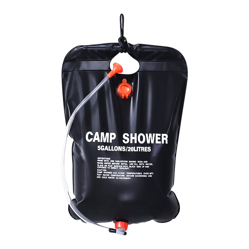 20L Portable Camping Shower Bag 5 Gallons Transparent PVC Bucket Outdoor Solar Water Heater For Travel, Car, Camping, Hiking