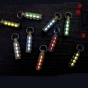 NEW Automatic FlashinLight Keychain Titanium Tritium Self-luminous Fluorescent Tube Glow Luminous Light Emergency Survival Tools