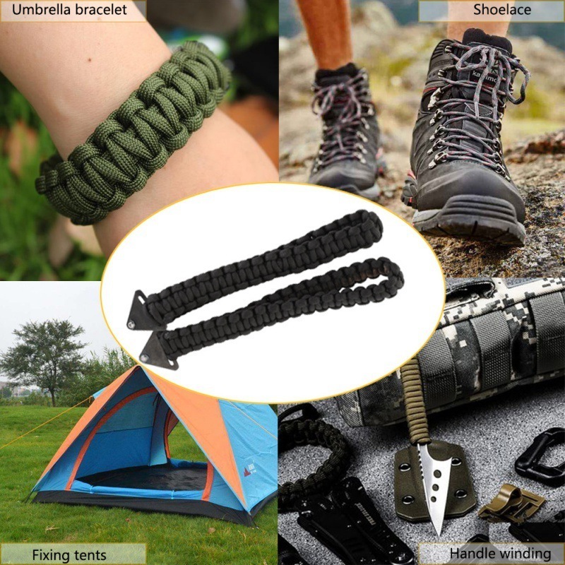 Outdoor Hand Saw Pocket Chain saw with Paracord Handle Emergency Survival Gear Camping Folding Chain Wood & Tree Portable Saws