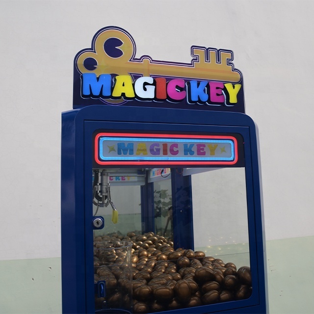 High Earning Find The Key Crane Claw Machine Token Game in the Arcade