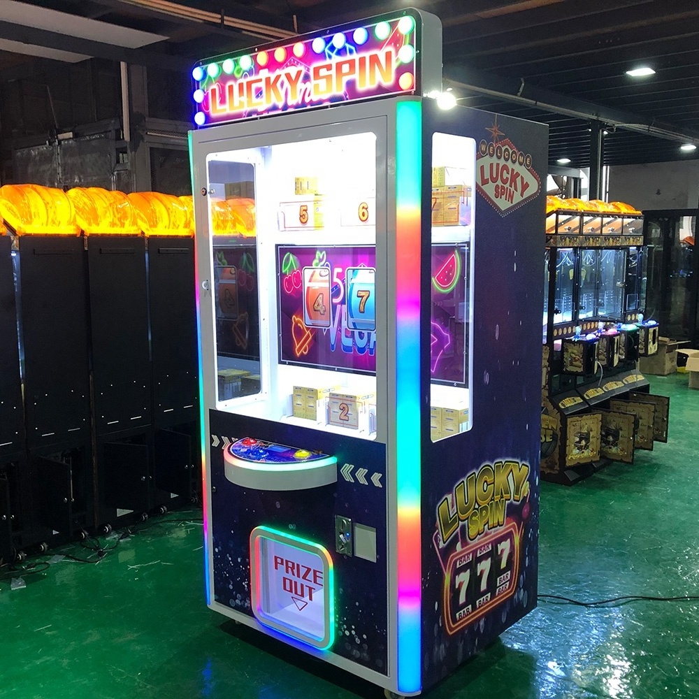 2022 hot sales coin operated arcade games lucky spin prize vending machine for sales