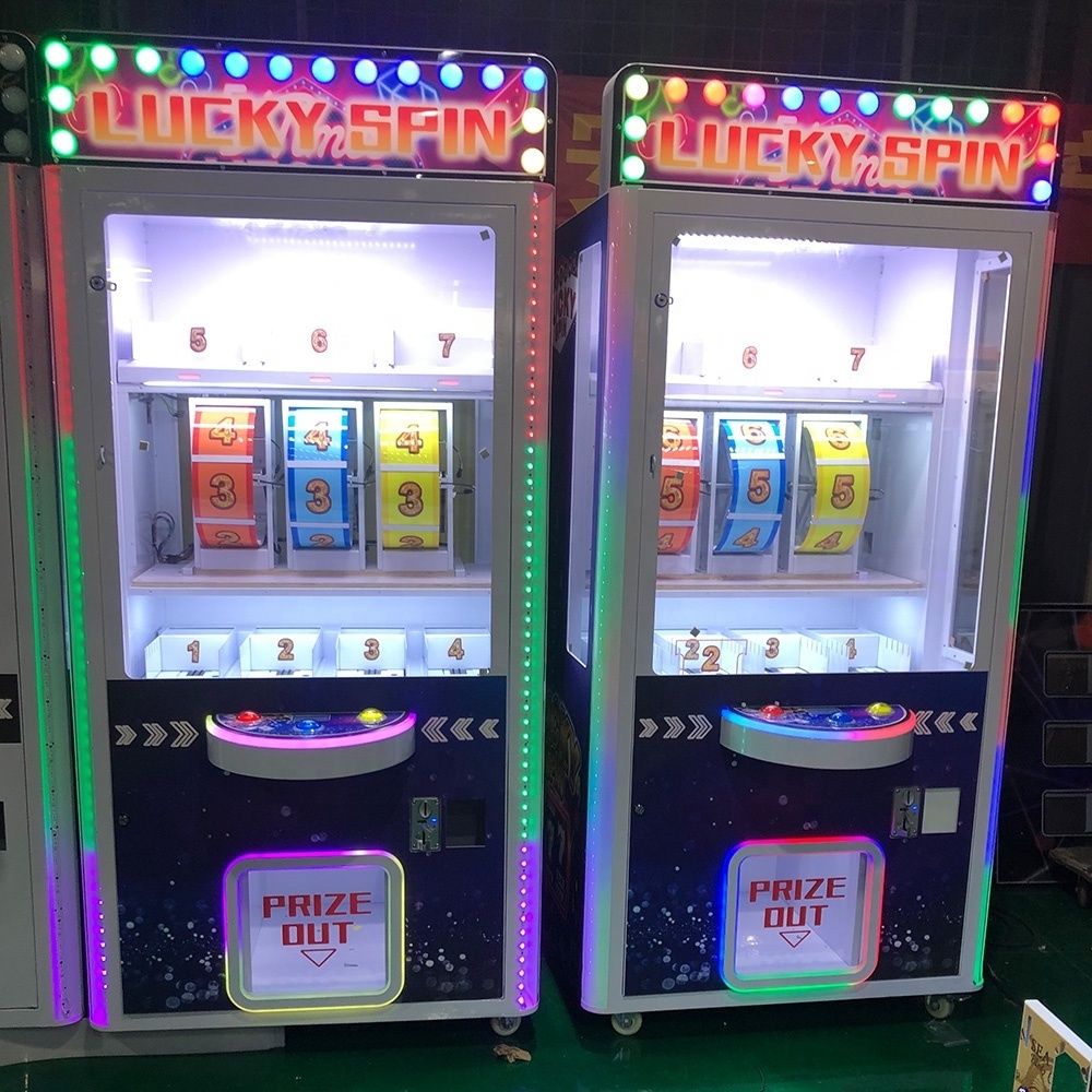 2022 hot sales coin operated arcade games lucky spin prize vending machine for sales