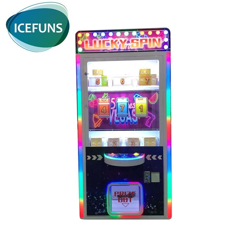 2022 hot sales coin operated arcade games lucky spin prize vending machine for sales