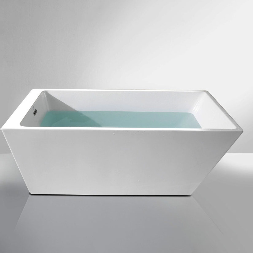 ICEGALAX IG065D  High Quality Durable Custom Color Stackable Three Side Skirt ABS Bathtub Acrylic Bathtub