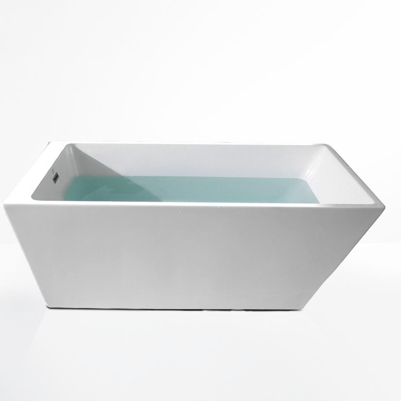 ICEGALAX IG065D  High Quality Durable Custom Color Stackable Three Side Skirt ABS Bathtub Acrylic Bathtub