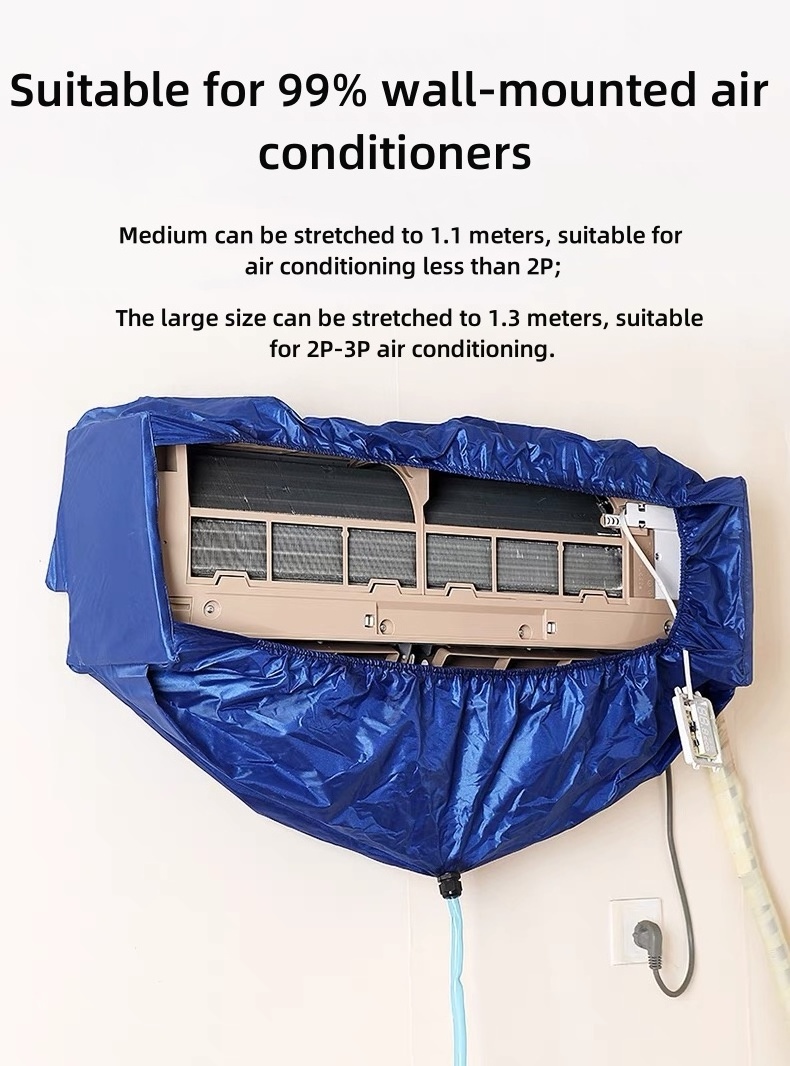 Air Conditioner Cleaning Cover Kit, Waterproof Dust Washing Clean Protector Bag for 9000btu to 18000btu AC Units