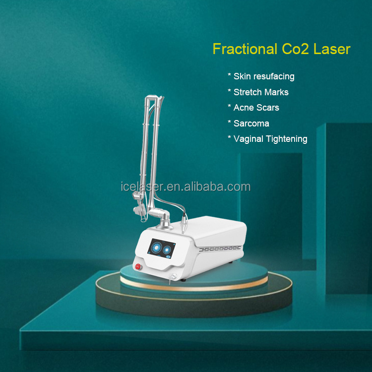 korea portable co2 fractional laser machine 60w adjustable stretch marks co2 laser mole removal skin resurfacing laser with CE