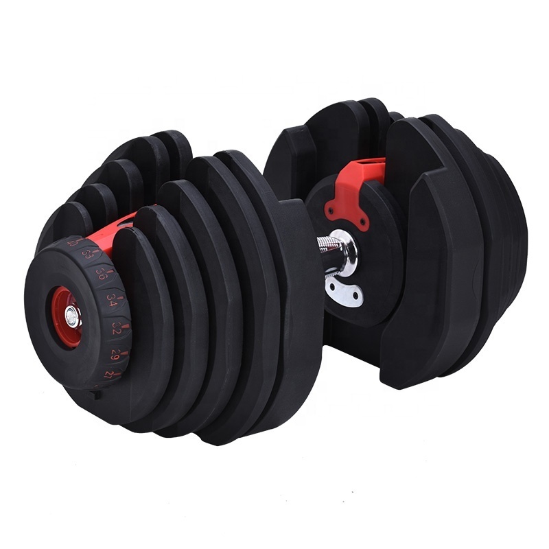 Wholesales Smart 40kg Adjustable Dumbbells Fitness Equipment 90lb Adjustable Dumbbells