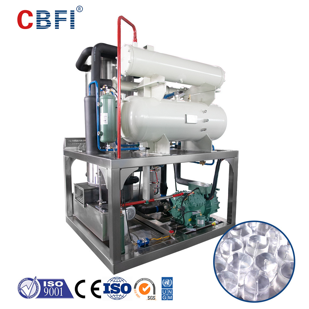 CBFI 1T 2 ton 5 10 15 20 25 30 Tons Automatic Tube Ice Making Machine/ Industrial Ice Maker for cool drinks