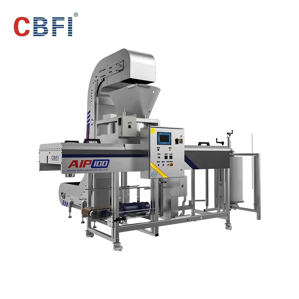 Automatic ice packaging machine for comprehensive ice plant