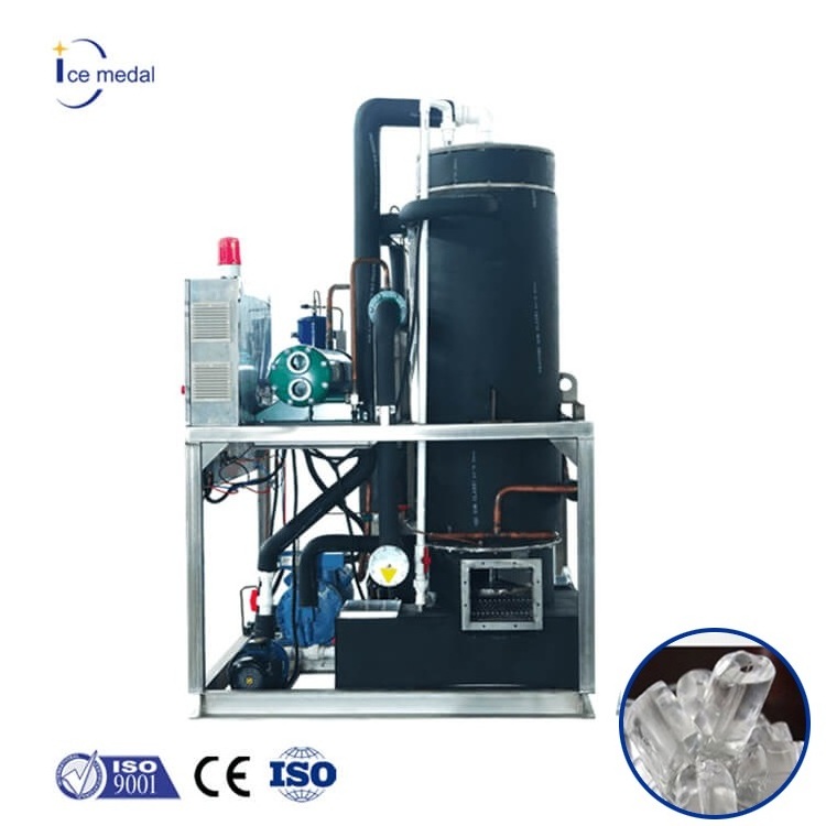 ICEMEDAL IMT3 3 Tons Per 24 Hrs Industrial Tube Ice Maker Making Machine Price Crystal Ice High Quality ice tube maker machine