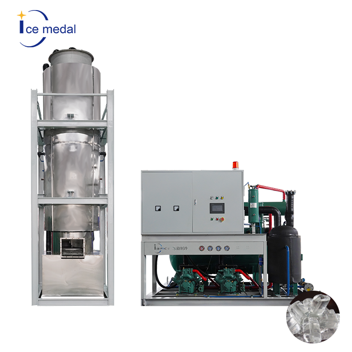 ICEMEDAL 20 Tons Professional Ice Making Machine With Daily Output Ff 20000KG  Made In China Ice Tube Maker