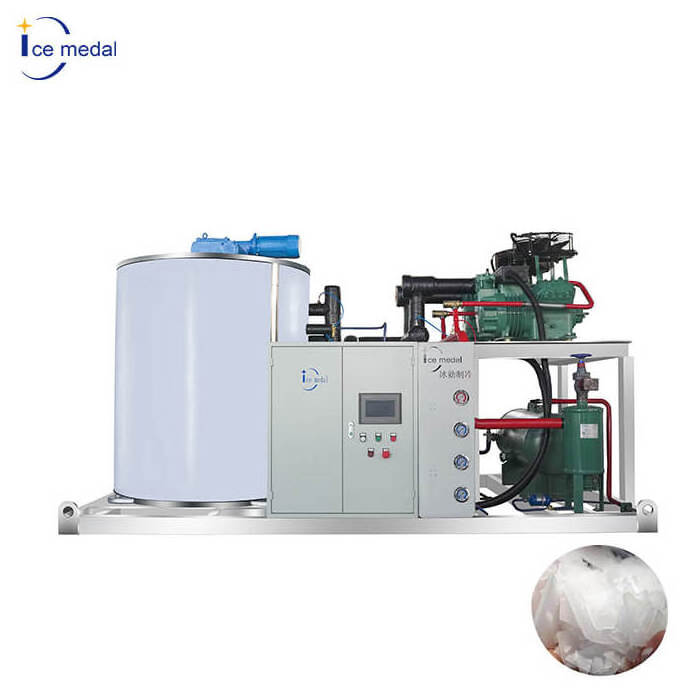 ICEMEDAL Customized 1ton to 30ton seawater ice machine for fishing Industrial Ice Flake Machine flake ice making machine