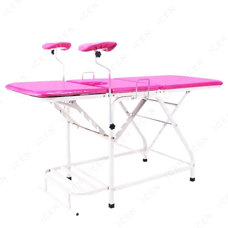 IN-G001A Gynecological Examination Chair Obstetric Table Exam Table With Stirrups Gynecology