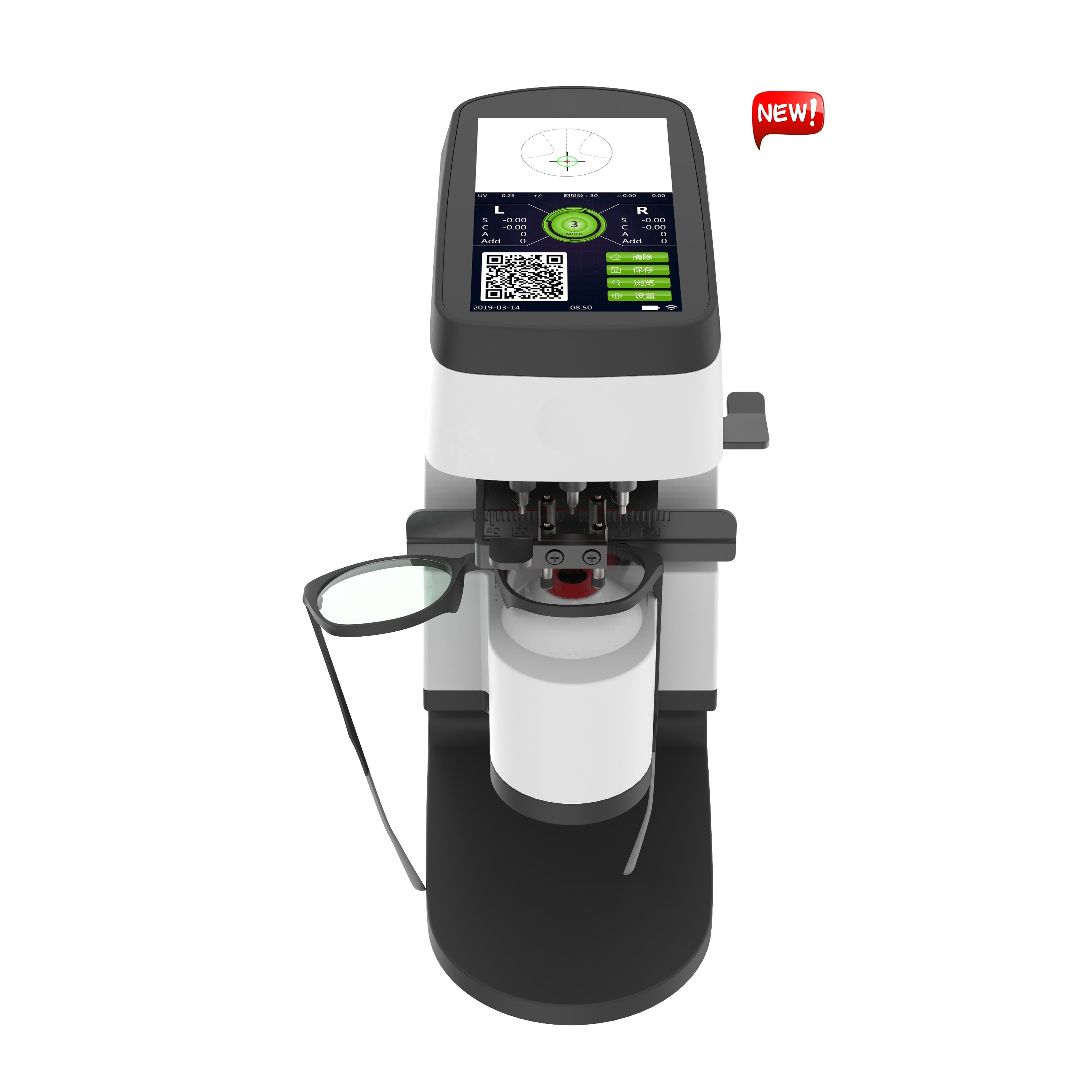 IN-V001 best digital optical auto types of lensometer	 automatic focimeter