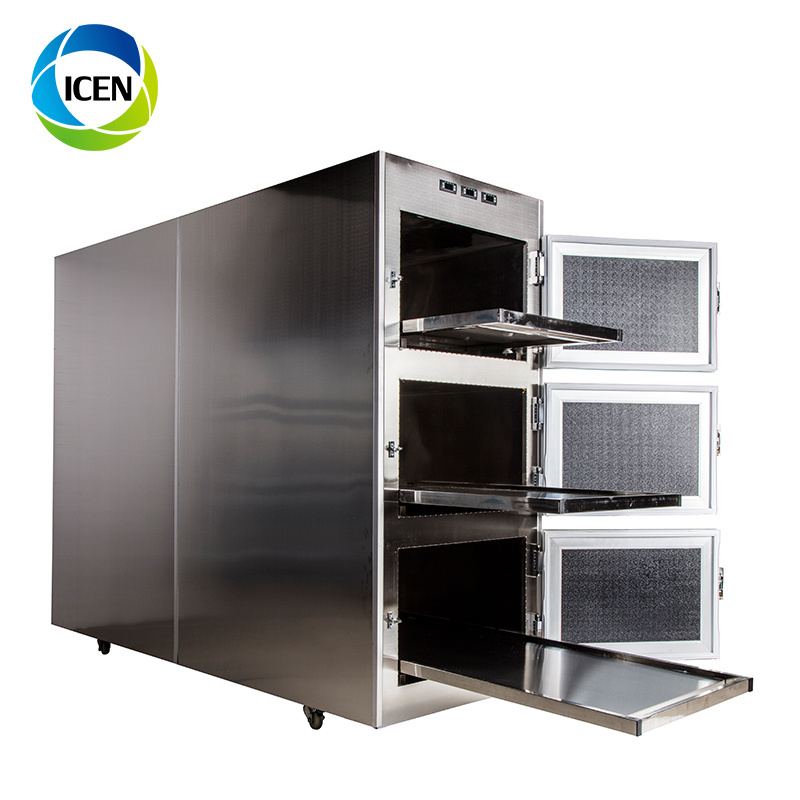 IN-U018 medical equipment hospital 2/6 bodies refrigerated mortuary cabinet freezer morgue corpse fridge