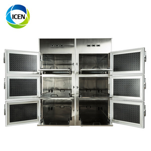 IN-U018 medical equipment hospital 2/6 bodies refrigerated mortuary cabinet freezer morgue corpse fridge