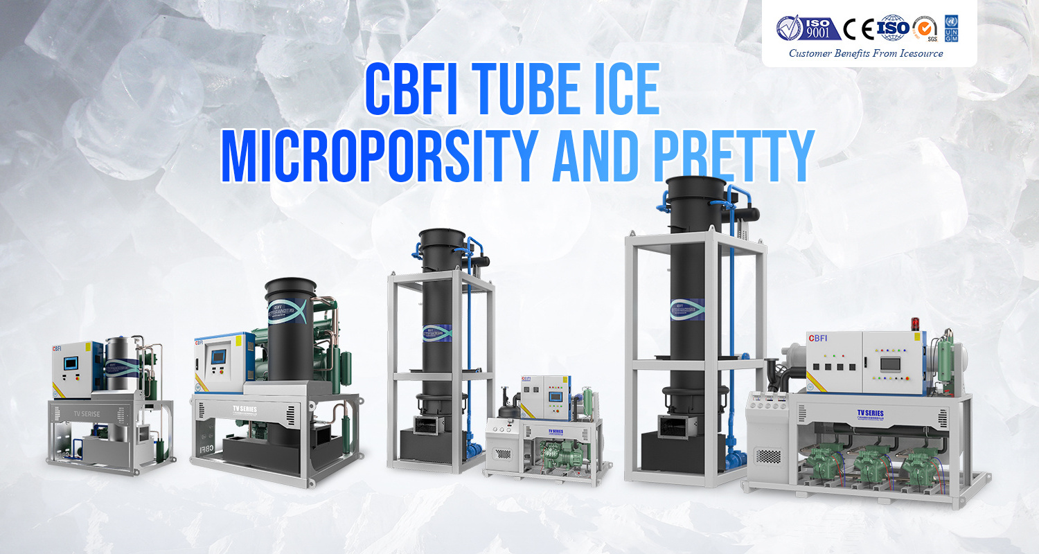 Commercial Crystal Solid Tube Ice Machine 5000kg/Day