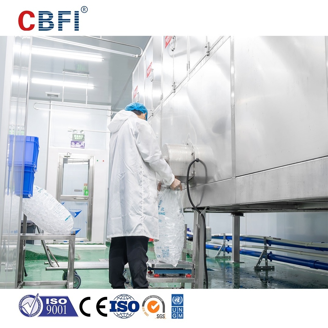 CBFI CV10000 10 Tons Per Day Cube Ice Making Machine For Hotels