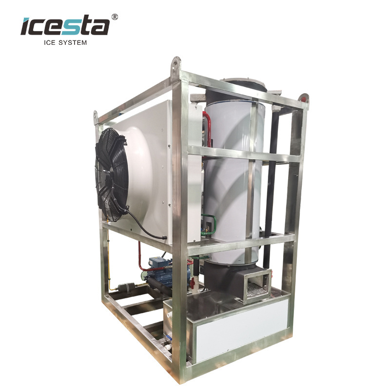 ICESTA automatic High Productivity ice tube Long Service Life 3 Tons Crystal Cylinder Tube Ice Machine For Drinks