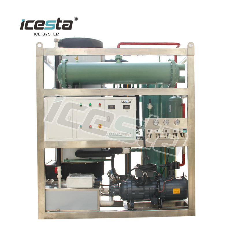 ICESTA Compact Design 5t 10t 20t 30t 50ton tube ice machine manufacturing plant