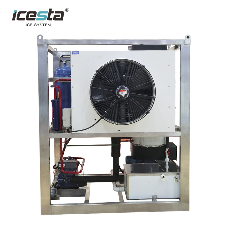 ICESTA automatic High Productivity ice tube Long Service Life 3 Tons Crystal Cylinder Tube Ice Machine For Drinks