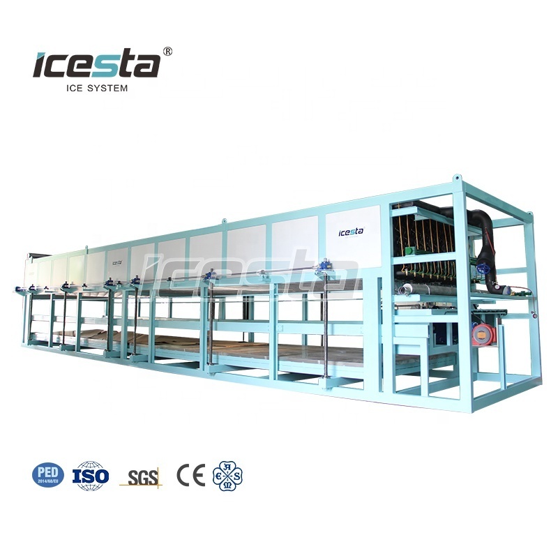 Customized ICESTA automatic 1t 2t 3t 5t 8t 10t 15t 20t 25t 30t 40t industrial Ice block making machine