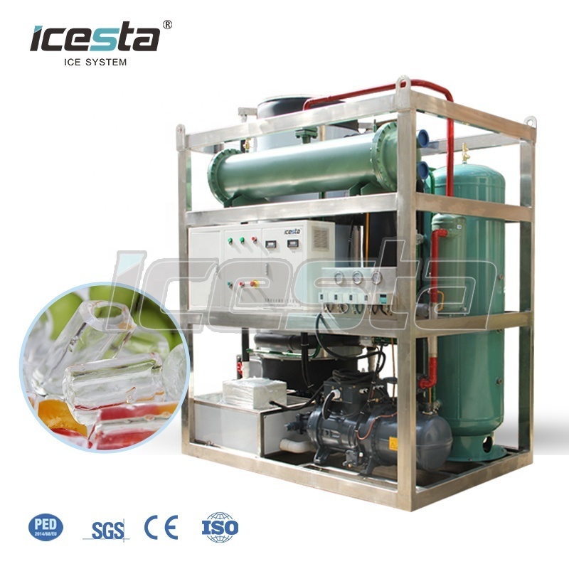 Icesta High reliable hollow Solid ice tube 1t 5t 10t 20t 30t 60t industrial tube ice making machine for philippines ice plant